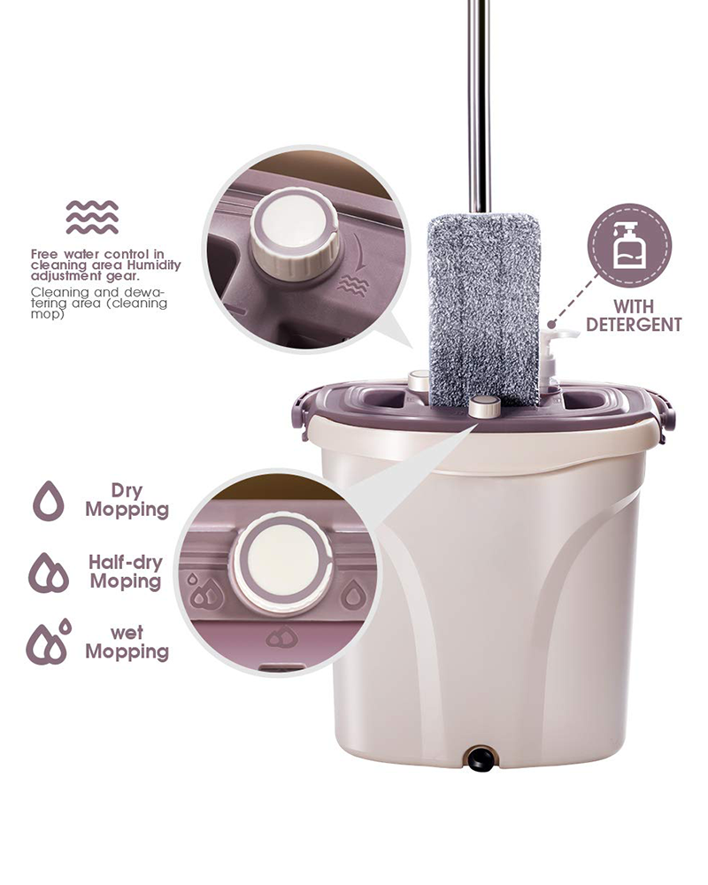 Mopx set kanti za brisanje s dvije zone i dvostrukom kontrolom za odvajanje prljave vode